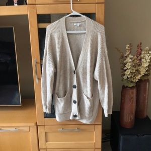 American Eagle taupe colored cardigan - like new!